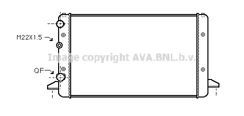 AVA QUALITY COOLING Radiaator,mootorijahutus VW2121